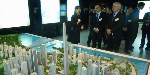 Trade Minister Tim Groser visiting Chongqing as part of an earlier delegation. Photo / File
