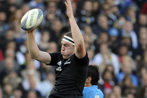 Brodie Retallick played in all but one of the All Blacks 14 Tests last year. Photo / Getty Images