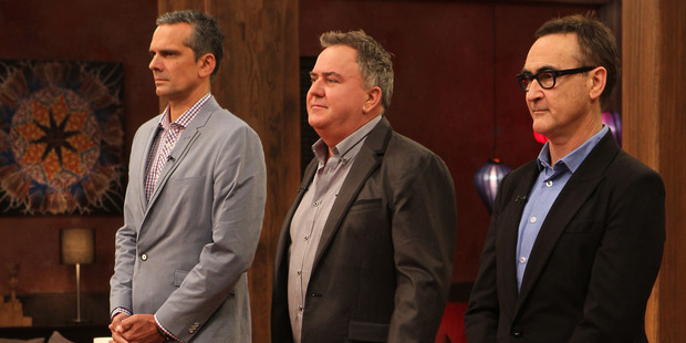 Josh Emett, Simon Gault, and Ray McVinnie. Photo / Frances Oliver