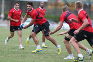 The Sharks in action during a training session. Photo / Getty Images