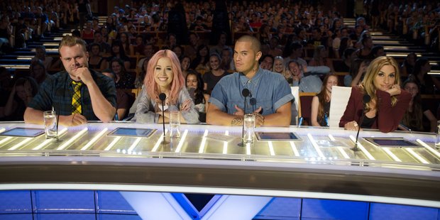 X Factor NZ judges (from left) Daniel Bedingfield, Ruby Frost, Stan Walker and Melanie Blatt. Photo / Supplied