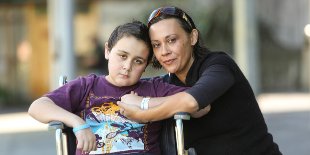 Kyuss Burnell, with mum Saphira Va'afusuaga, had open-heart surgery after contracting the disease. Photo / Chris Loufte