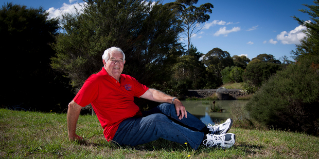 75-year-old Ivan Davies in the reserve area behind his Atworth Way home in Burswood. Photo / Sarah Ivey