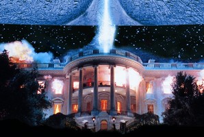 Destruction of the White House as seen in Independence Day. Photo / Supplied