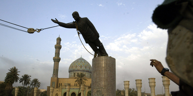 It is 10 years since the fall of Baghdad but the war in Iraq continues to be a topic of hot debate. Photo / AP