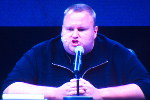 Kim Dotcom. Photo / Richard Robinson