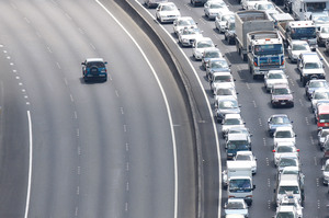 Further urban sprawl will add to Auckland's gridlocked highways. Photo / Brett Phibbs