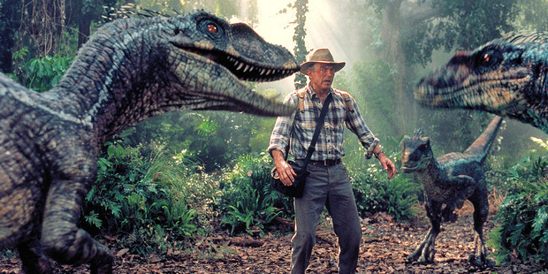 Sam Neill in a scene from Jurassic Park. Photo/supplied