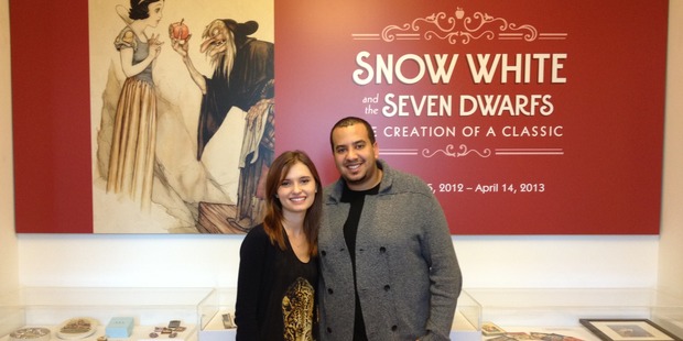 STQRY founder & CEO Chris Smith (left), with Ezel Kokcu, Co-Founder & Account Manager at The Walt Disney Family Museum in San Francisco. Photo / Supplied