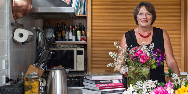 Cookbook author Lauraine Jacobs in her kitchen at home. Photo / Richard Robinson