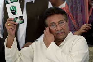 Pakistan's former President and military ruler Pervez Musharraf in Islamabad, Pakistan. Photo / AP