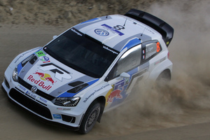 Volkswgen Motorsport team driver Sebastian Ogier now sits at the top of the WRC points standings after winning the Rally of Portugal. Photo / AP