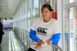 Kirstin Edwards at Palmerston North Hospital. Photo / Vision Media