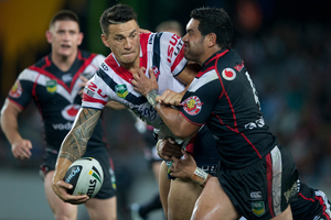 Sonny Bill Williams made an immediate impact upon his return to the NRL, but has been ruled out of a return to test football because of injury. Photo / Brett Phibbs