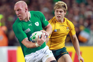 Paul O'Connell (L) has emerged from an injury cloud as a strong prospect to lead the Lions tour to Austalia. Photo / APN