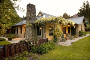 The exterior of the historic building housing Gantleys restaurant at Arthurs Point, Queenstown. Photo / Supplied