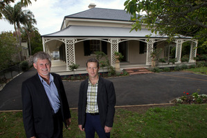 Mike Mattin and Antony Matthews say the home needed extensive work. Photo / Brett Phibbs