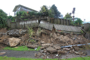 The property was badly damaged by weekend flooding. Photo / Bay of Plenty Times