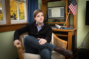 Ben Uffindell has decided to put his job-hunting on hold and concentrate on building up his satirical website The Civilian. Photo / Martin Hunter