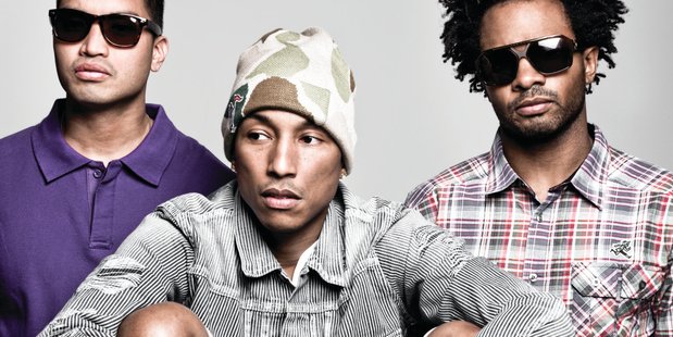 Pharrell Williams in his band, N*E*R*D. Photo / Supplied