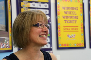 Bobbi-Jo Crane sold the winning first division prize of $1 million and the winning wheel ticket from her Whangarei store. Photo / Christine Allen
