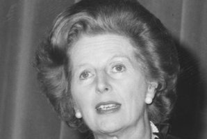Margaret Thatcher when she was British Prime Minister. Photo / AP