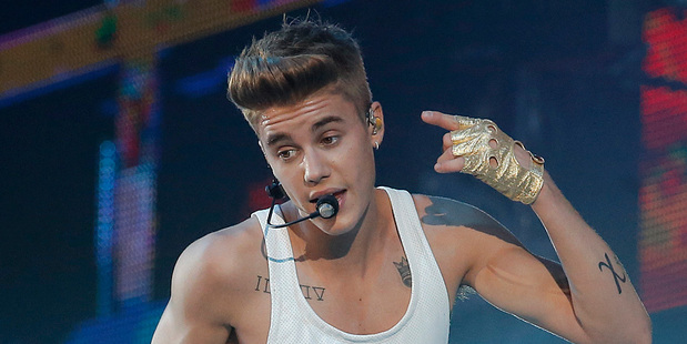 Justin Bieber performing. Photo/AP