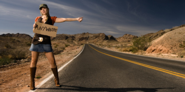 There's often romance and a sense of adventure associated with hitchhiking. Photo / Thinkstock