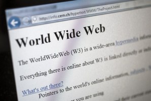 This picture taken on April 30, 2013 in Geneva shows a 1992 copy of the world's first web page. Photo / AFP