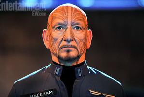 Ben Kingsley dons a full-facial moko to portray the half-Maori war hero Mazer Rackham in the sci-fi epic Ender's Game. Photo / Entertainment Weekly