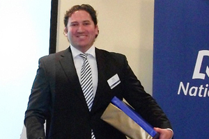 National MP Aaron Gilmore enjoying events at a South Island party conference in 2011. Photo / Supplied