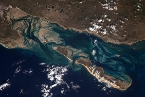One of the amazing pictures of the east coast of Africa tweeted by Chris Hadfield. Photo / Twitter