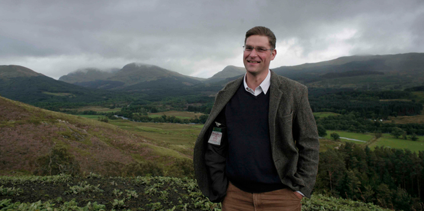 Magnus MacFarlane-Barrow still enjoys the Highlands but the fishing business is finished and charity work has taken over. Photo / Angela Catlin