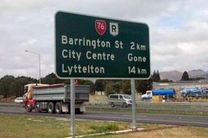 Black humour in Christchurch with help from Photoshop. Photo / Supplied