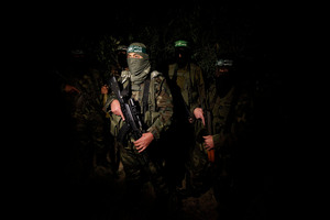 Hamas has denied that live weaponry is used in the course for Palestinian boys aged between 15 and 17. Photo / AP