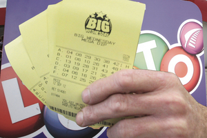 The winning ticket was bought from Blockbuster Dannevirke. Photo / Paul Taylor