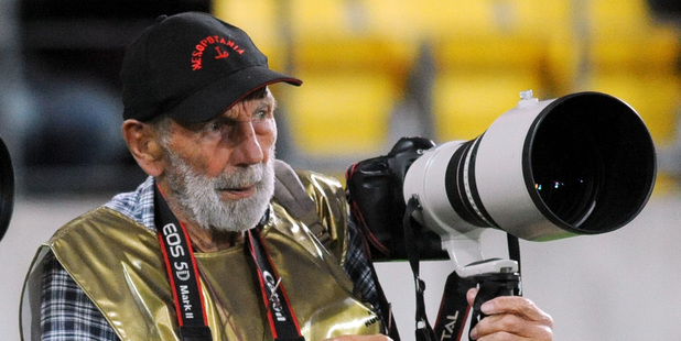Photographer Peter Bush says important sporting events are included in the collection. Photo / NZPA