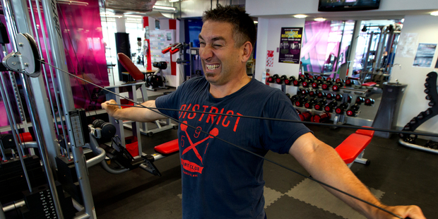 Reporter Steve Deane established an excercise programme with a personal trainer at a gym before injecting peptides bought from US websites. Photo / Brett Phibbs
