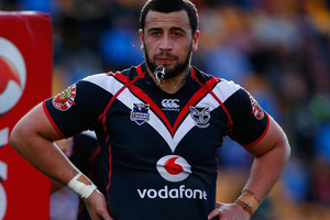 Jacob Lillyman, Ben Matulino (Pictured), Sam Rapira and Russell Packer would rate as one of the best, if not the best, propping rotation in the competition. Photo / Getty Images.