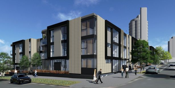 An architect's impression of a new development of 14 apartments on the site of the Ponsonby Bowling Club. Photo / Supplied