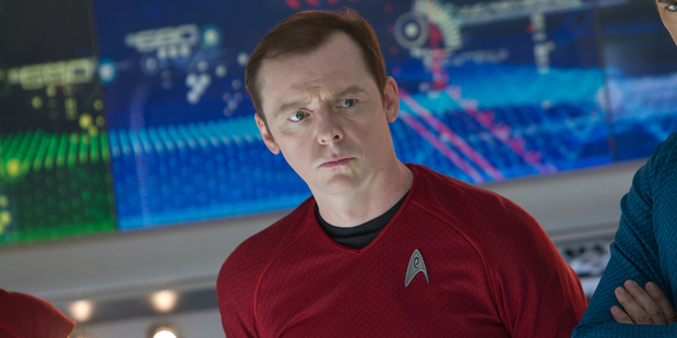 Simon Pegg is Montgomery 'she cannae take much more' Scott in Star Trek Into Darkness. Photo / Supplied