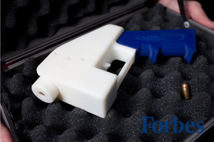 A 3D-printed handgun that is said to be a world first. Photo / Supplied