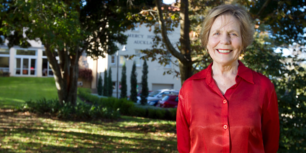Jan McCallum in the leafy grounds of Mercy Hospice. Photo / Natalie Slade