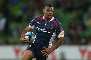 The Blues will have to contain the Rebels' Kurtley Beale. Photo / Getty Images