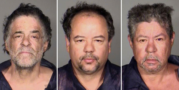 Clockwise from top left, Onil Castro, Ariel Castro, and Pedro Castro. Photo / AP