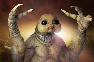 The Slitheen monster on Doctor Who is not as freaky as the beak of a giant squid. Photo / Supplied