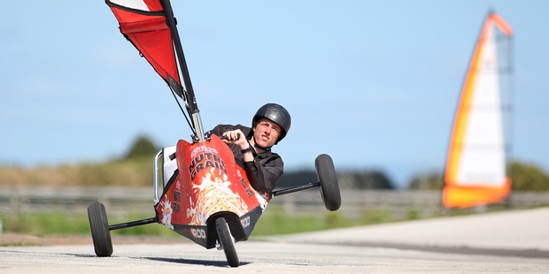 Blokarting is a fun way to spend the day. Photo / BPT