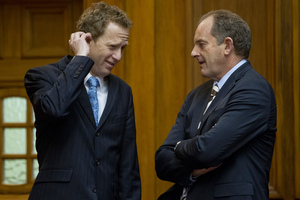 Labour Party leader David Shearer (right) and Green Party co-leader Russel Norman. Photo / Mark Mitchell