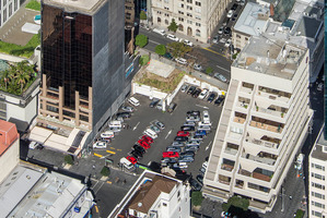 The empty space is now used as a carpark, but it is surrounded by some of Auckland's most valuable real estate. Photo / Supplied