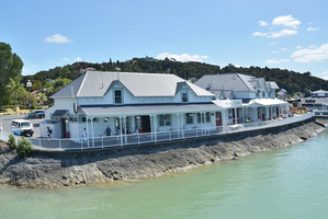 The waterfront cafe lends itself to continuing as a hospitality venue. Photo / Supplied